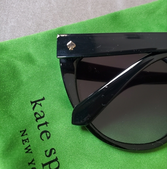 Kate Spade - Women's Samantha/S 8079O Black Cat Eye Sunglasses 54mm Black - Picture 5 of 12